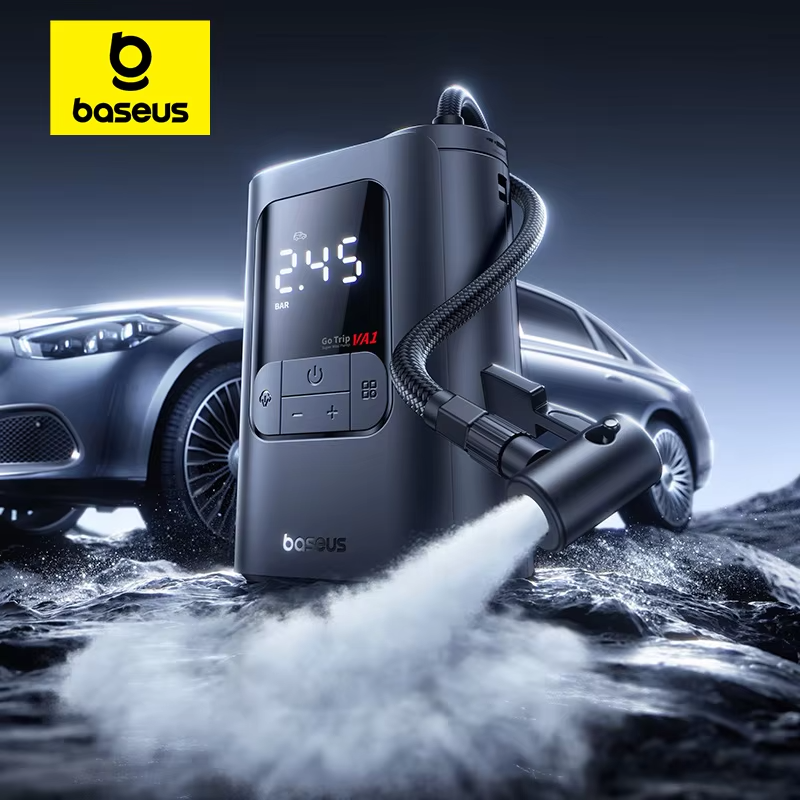 Baseus GoTrip VA1 Pro/Max Air Pump โ 7500mAh Cordless Tire Inflator for Car/Bike/Ball view 3