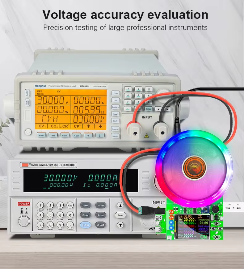 DL24/P Color 2.4-inch DC USB Tester Electronic Load — Lithium Battery Capacity Monitor & Power Meter view 5