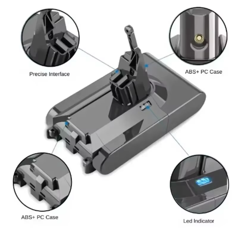 Vacuum Cleaner Rechargeable Battery for Dyson V6 V7 V8 V10 V11 Series SV07 SV09 SV10 SV12 DC62 Absolute Fluffy Animal Pro Bateri