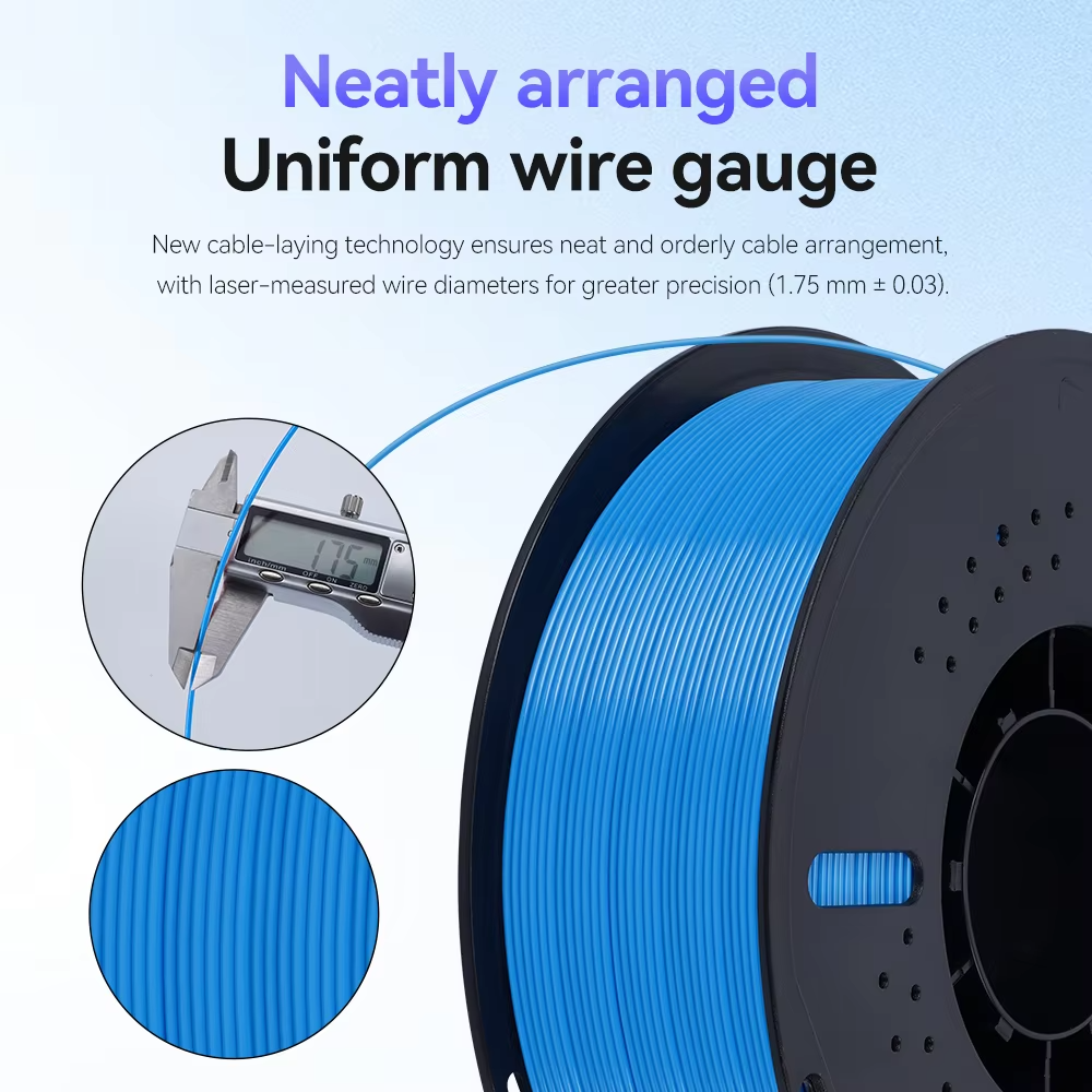 KINGROON 22LBS PETG/PLA Filament — 10 Rolls 1KG 1.75mm view 2