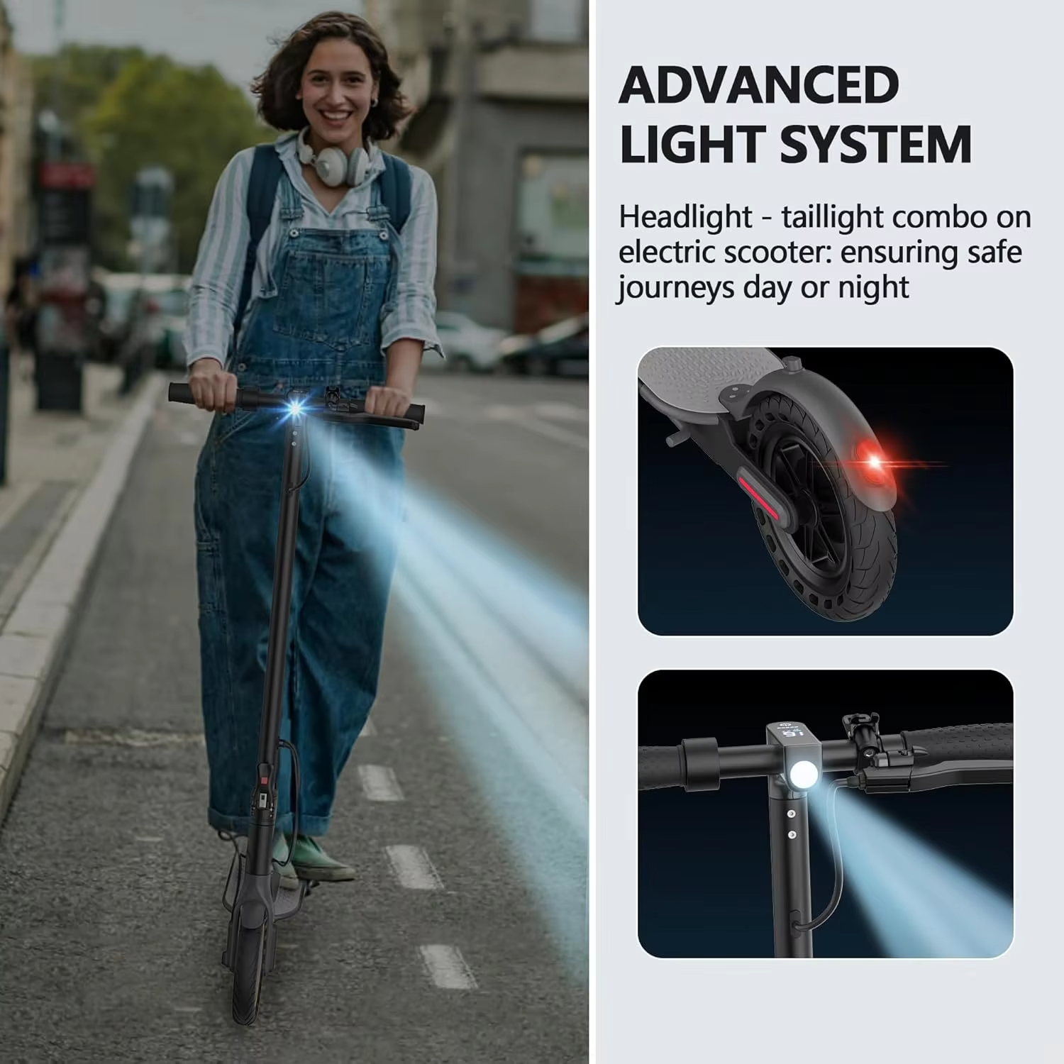2026 LADPED LP60 Electric Scooter โ 350W, 19mph, 16-Mile Range, Folding view 2
