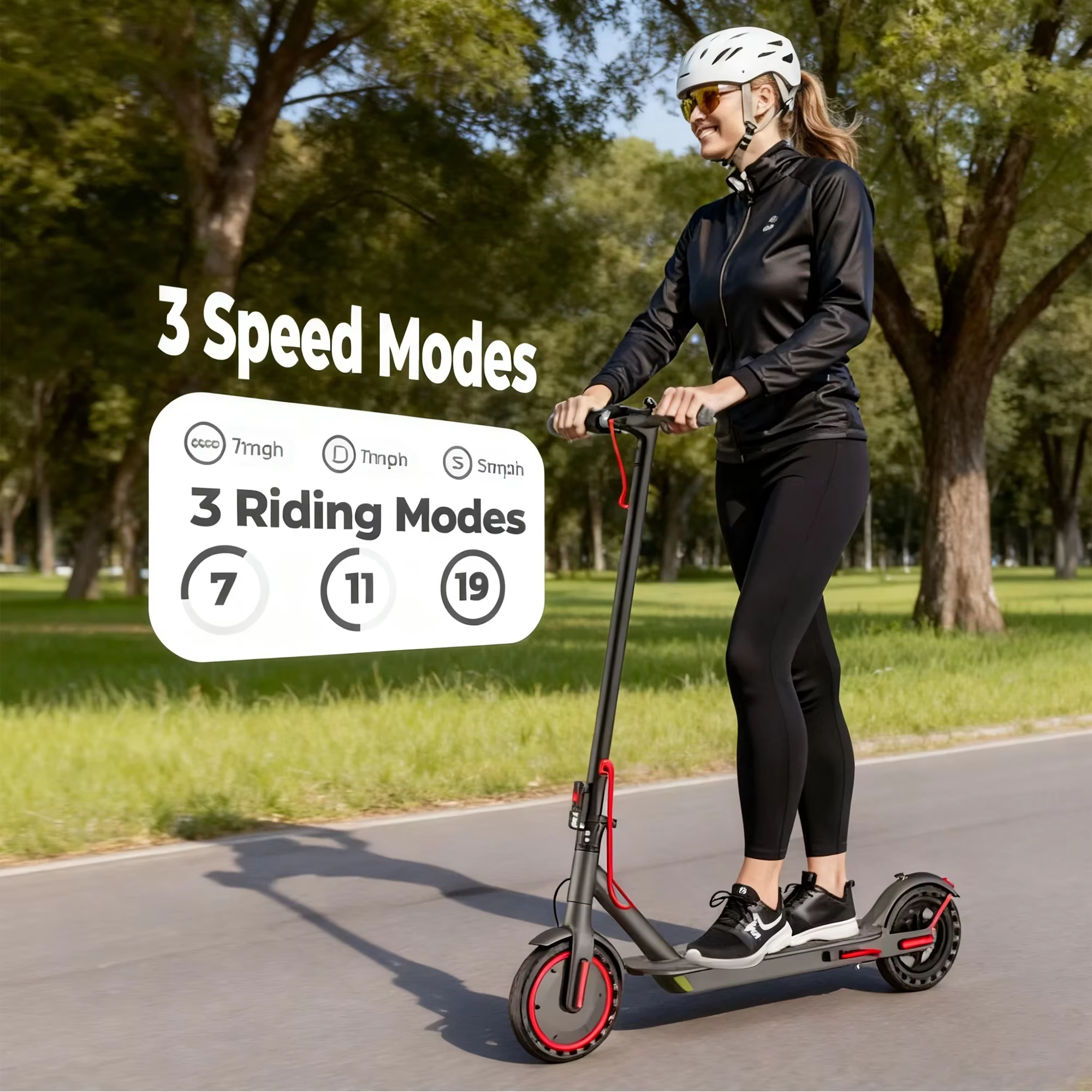 2026 LADPED LP60 Electric Scooter — 350W, 19mph, 16-Mile Range, Folding