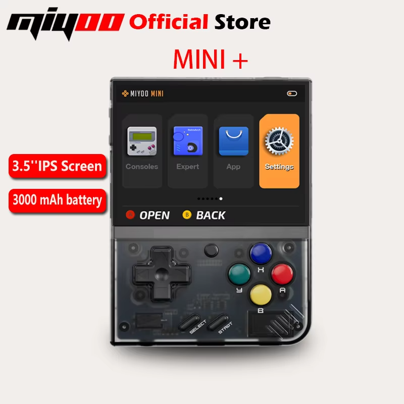 MIYOO Mini Plus Portable Retro Handheld Game Console 3.5-inch IPS HD Screen Children's Gift Linux System Classic Gaming Emulator view 4