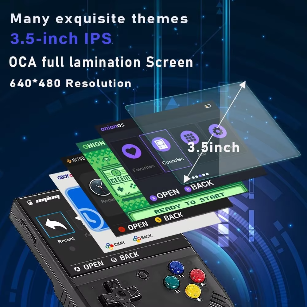 MIYOO Mini Plus Portable Retro Handheld Game Console 3.5-inch IPS HD Screen Children's Gift Linux System Classic Gaming Emulator view 6
