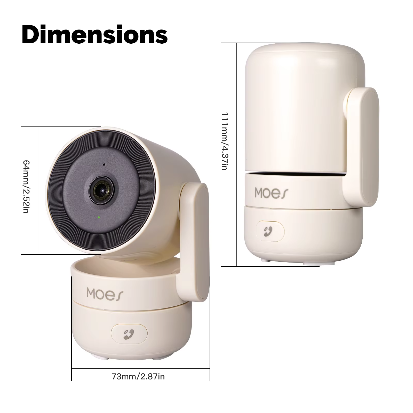 MOESTuya WiFi Indoor Pan/Tilt Security Camera โ 4MP HD, Night Vision, Motion & Sound Detection view 4