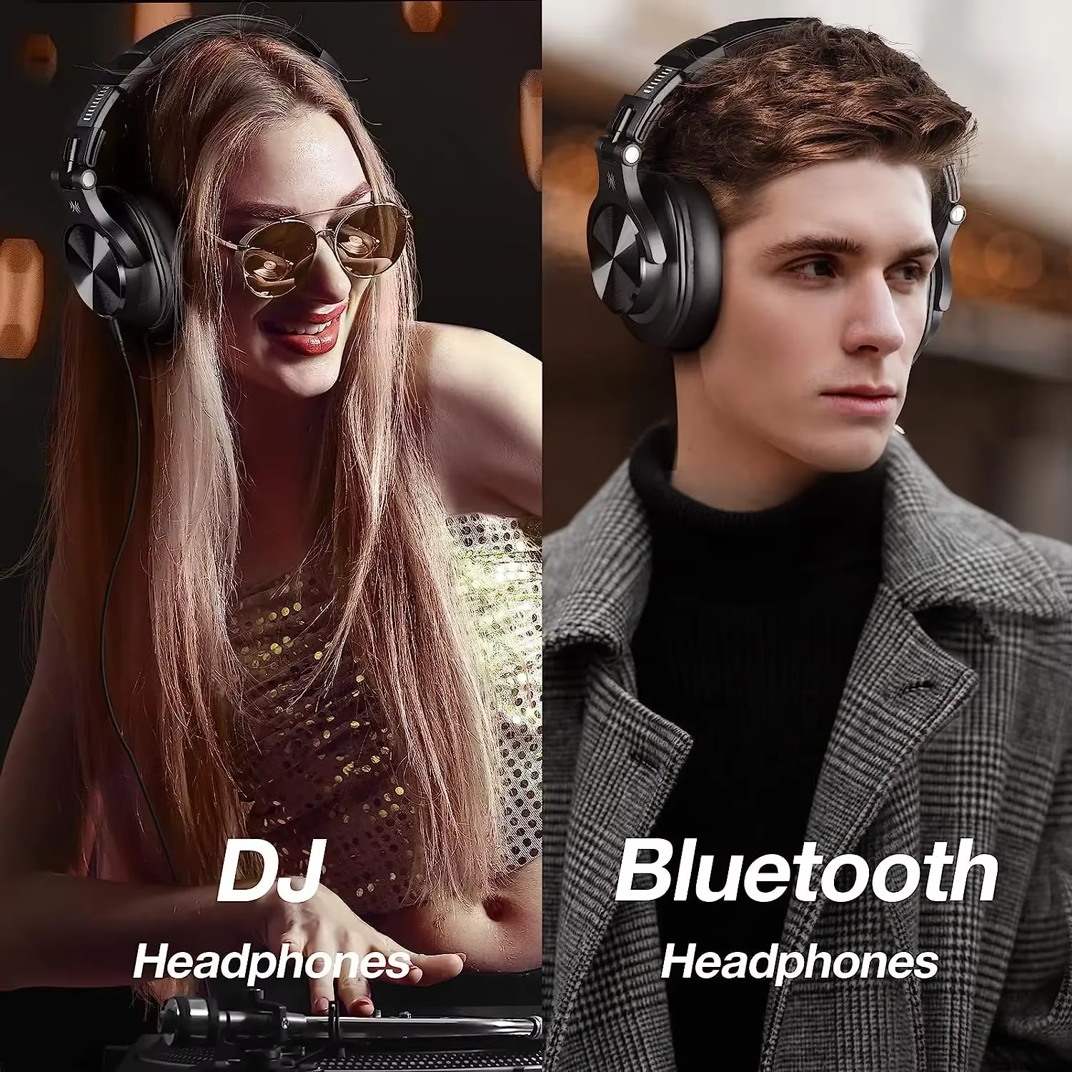 Oneodio Fusion A70 Headphones โ Hi-Res BT, 72H, Over-Ear Studio Monitor view 2