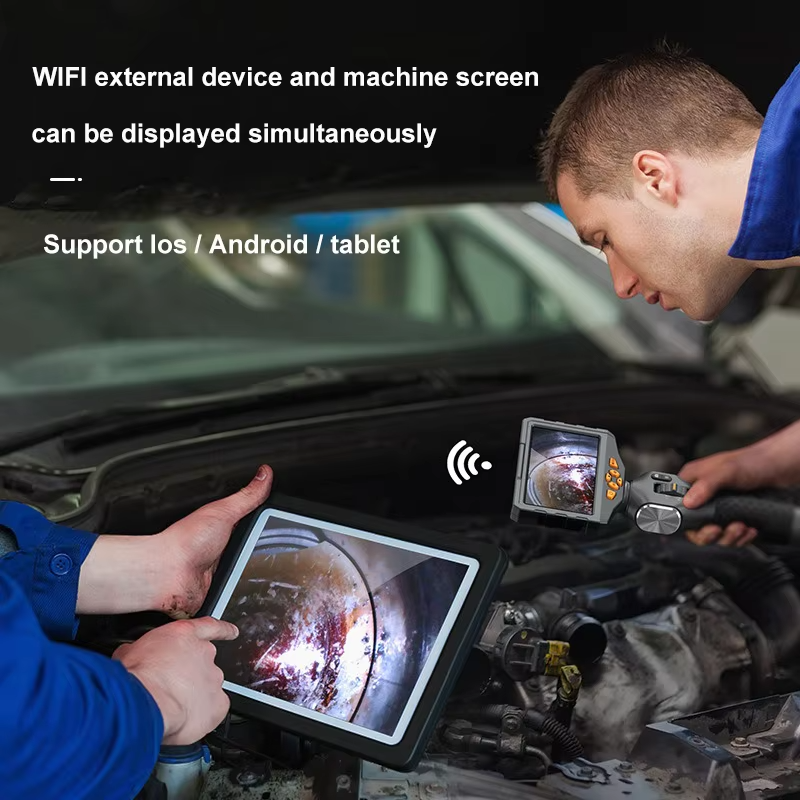 TESLONG TD500 Borescope โ 5.5mm Articulating Inspection Camera, 1080P, 5" IPS Screen view 2