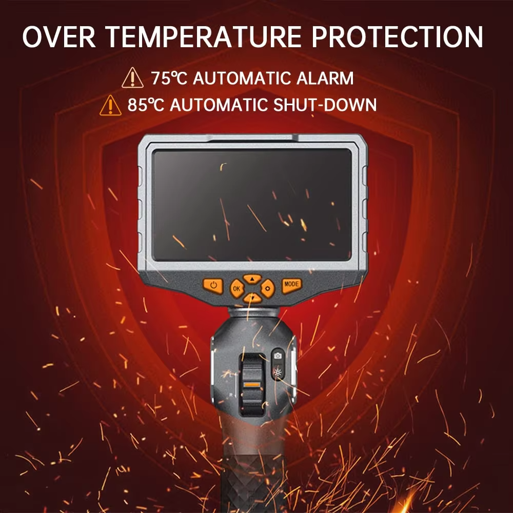 TESLONG TD500 Borescope โ 5.5mm Articulating Inspection Camera, 1080P, 5" IPS Screen view 5