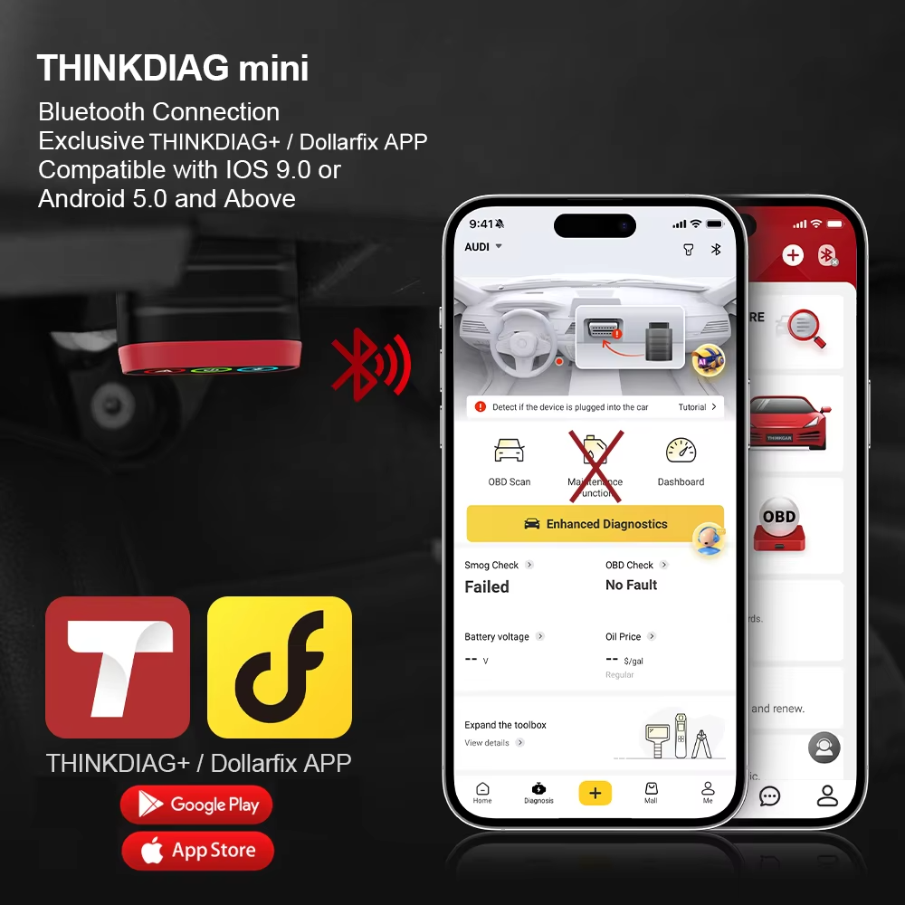 THINKCAR THINKDIAG MINI OBD2 Scanner โ Bluetooth Full-System Diagnostic Tool for Auto view 2