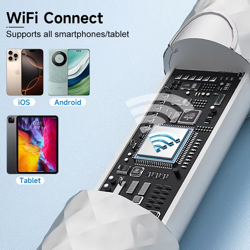 Visual Wireless Otoscope — 4.2mm 1080P Ear Camera with Wax Tools (iOS/Android)