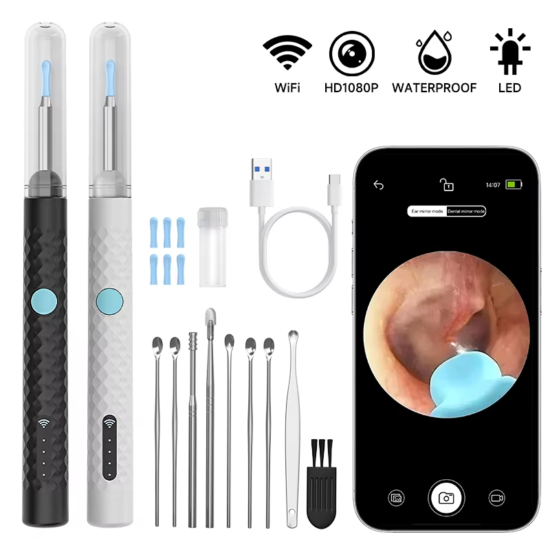 Visual Wireless Otoscope โ 4.2mm 1080P Ear Camera with Wax Tools (iOS/Android) view 5