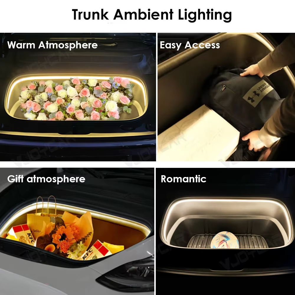VJOYCAR Tesla LED Strip โ Waterproof Frunk/Trunk Light for Model Y/3 Highland/Juniper view 5